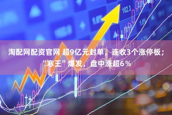 淘配网配资官网 超9亿元封单，连收3个涨停板；“寒王”爆发，盘中涨超6％