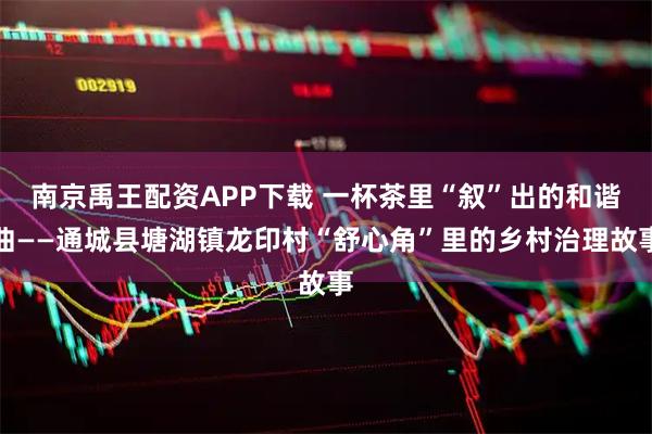 南京禹王配资APP下载 一杯茶里“叙”出的和谐曲——通城县塘湖镇龙印村“舒心角”里的乡村治理故事